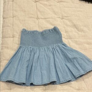 J. Crew Denim Blue A-Line Skirt